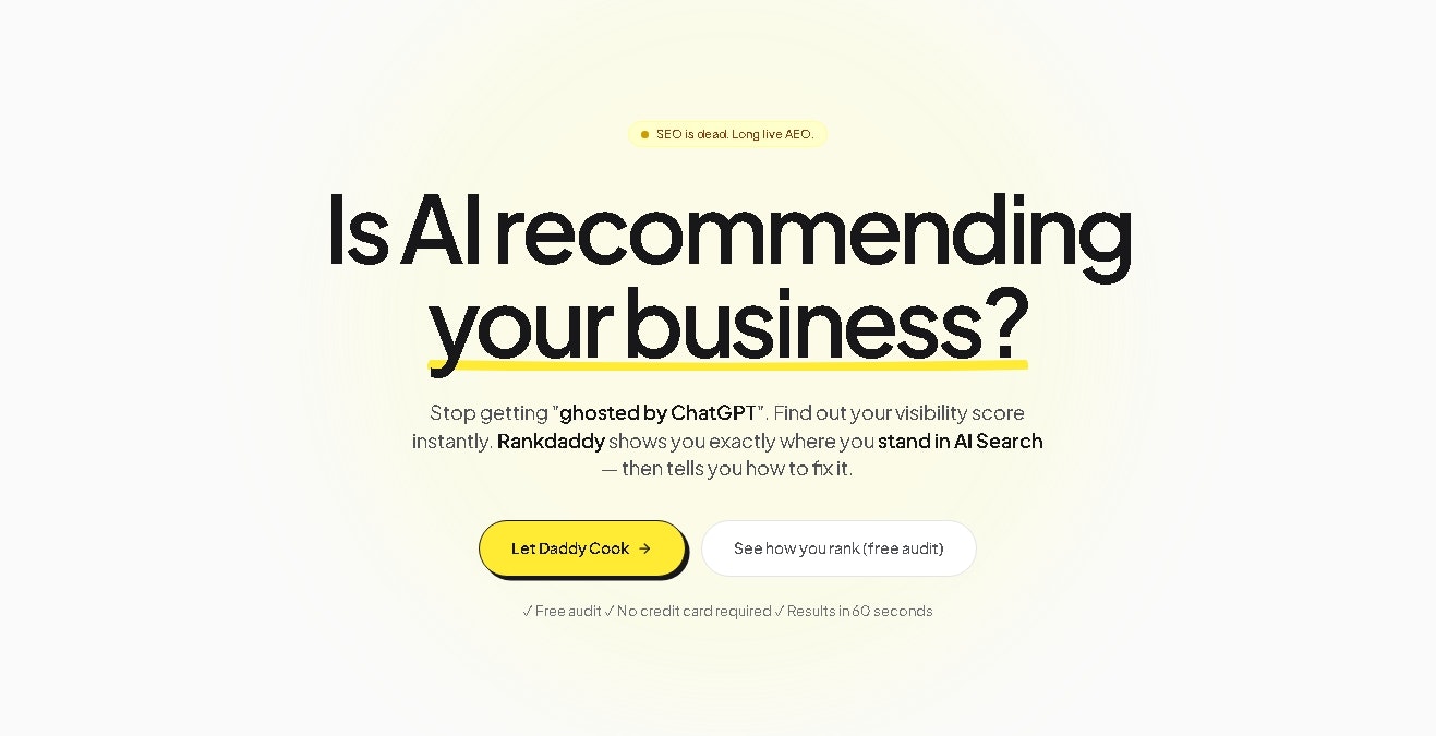 Rankdaddy - Main product screenshot demonstrating key features and user interface