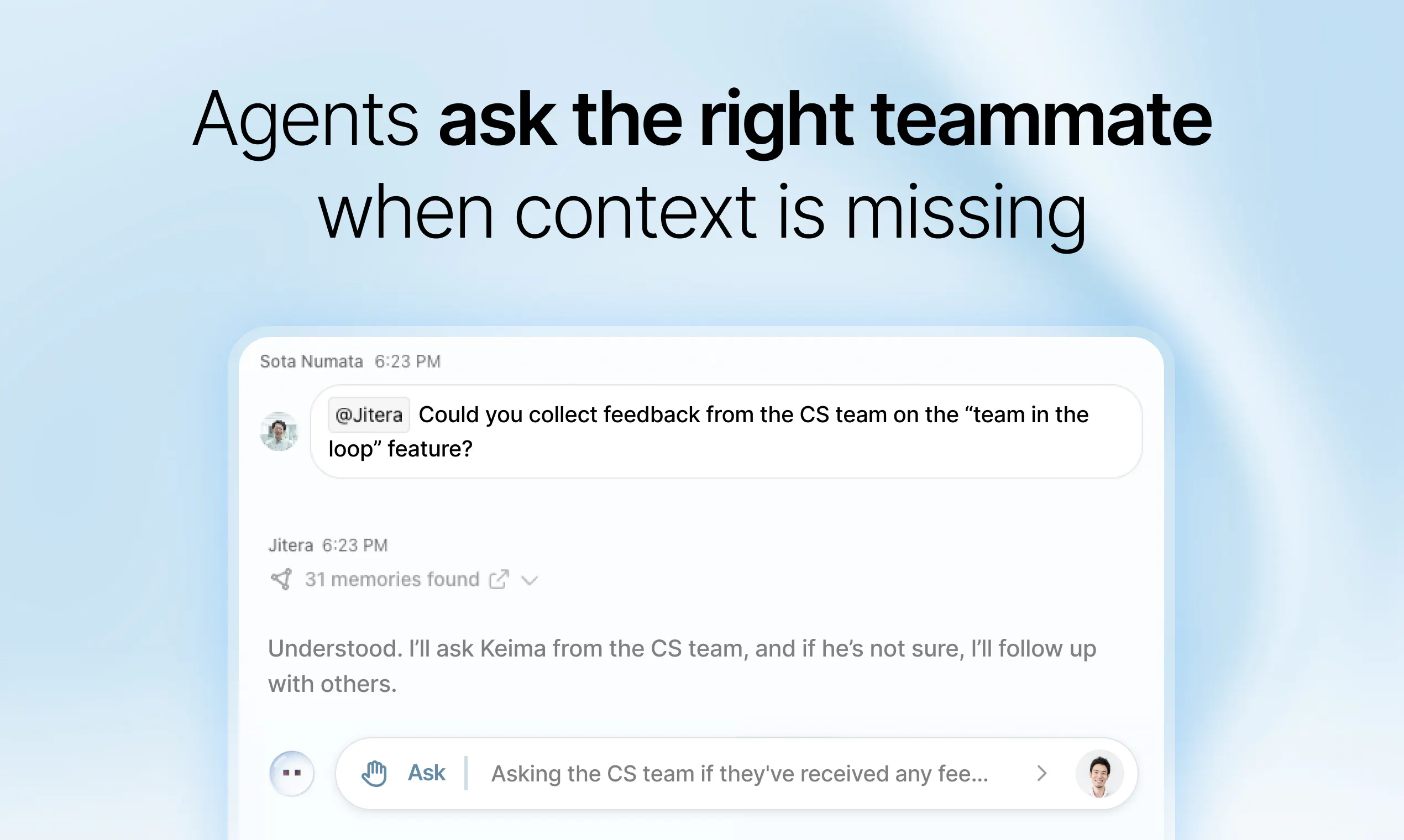 Shared Context Examples Jitera: Shared context that turns AI into your teammate | Product Hunt