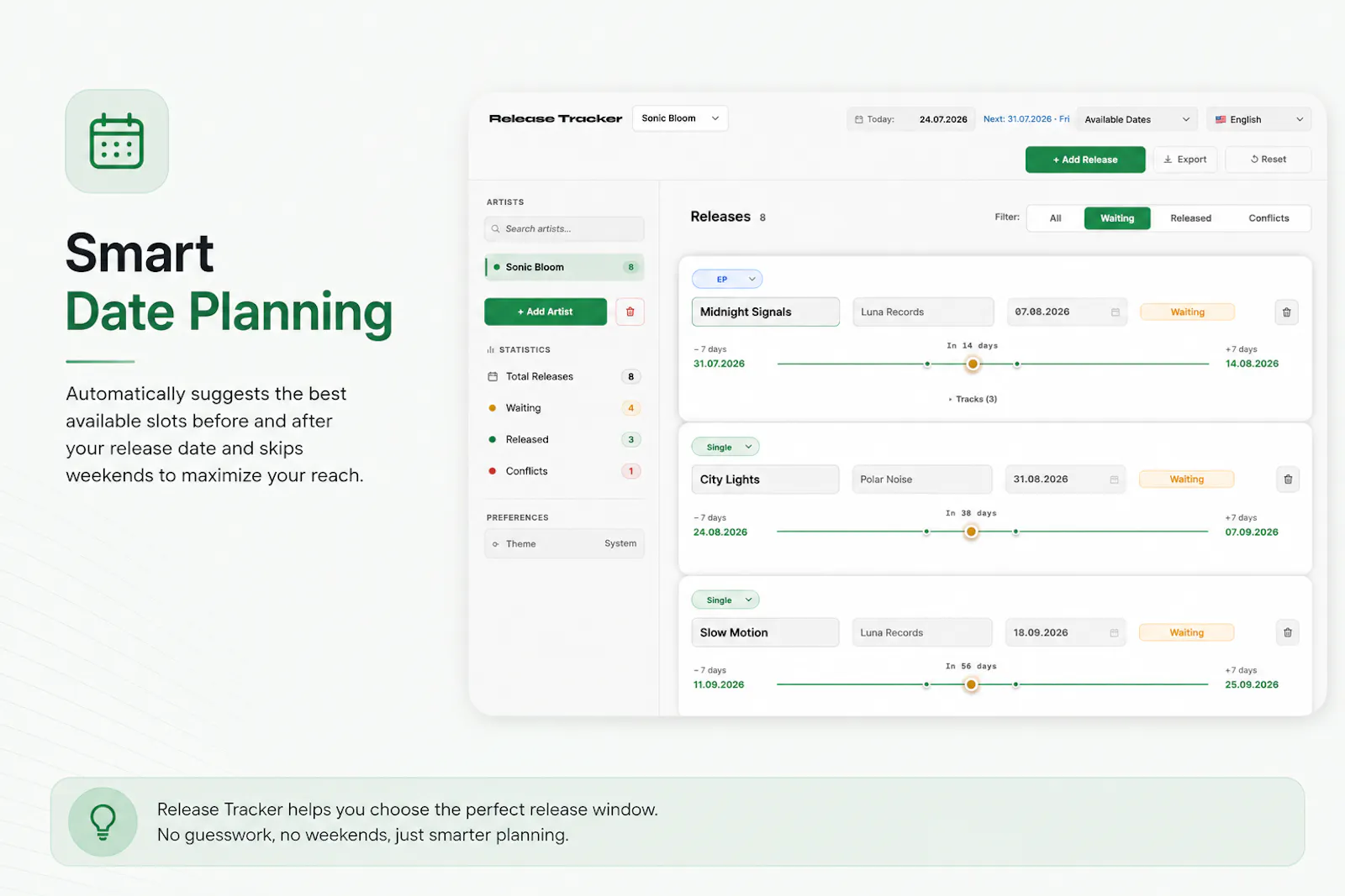 Release Tracker  screenshot 2