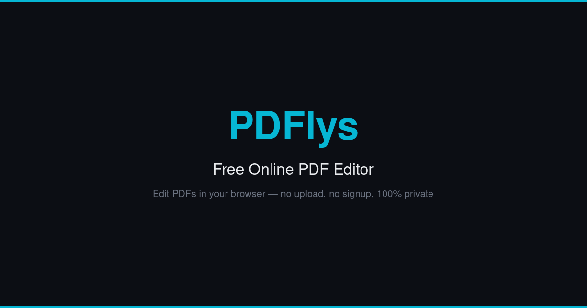 PDFlys - Main product screenshot demonstrating key features and user interface