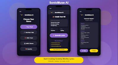Create Songs Instantly - SonicMuse AI gallery image