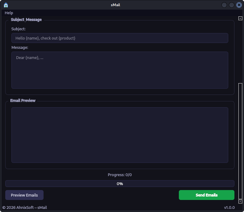 sMail - Screenshot 2 showing product features and functionality