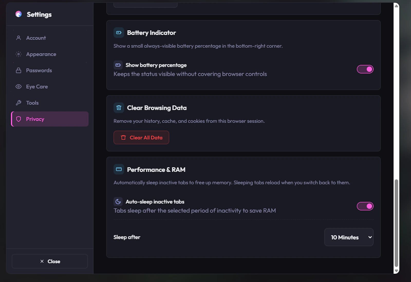 Unicorn Browser screenshot 4