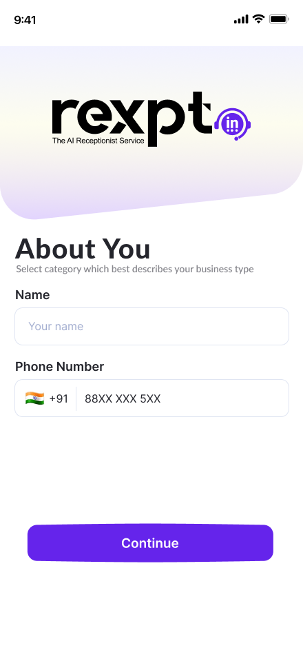 REXPT - Servicio de recepcionista de AI - Nunca te pierdas una llamada, nunca te pierdas a un cliente con la aplicación de IA Agentic media 9