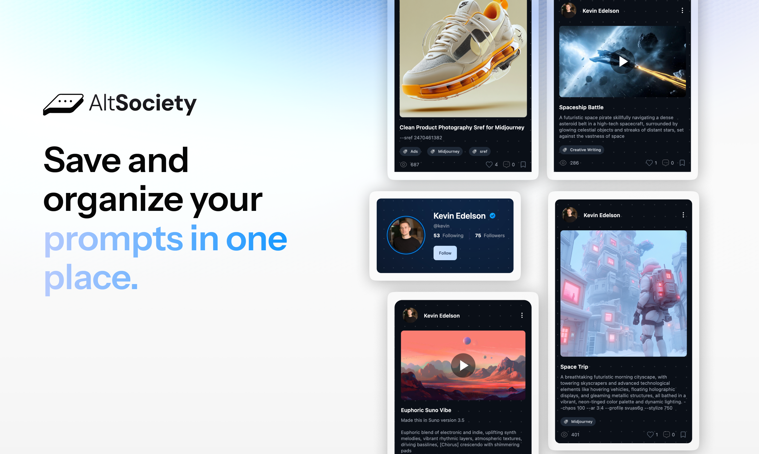 AltSociety - Screenshot 3 showing product features and functionality