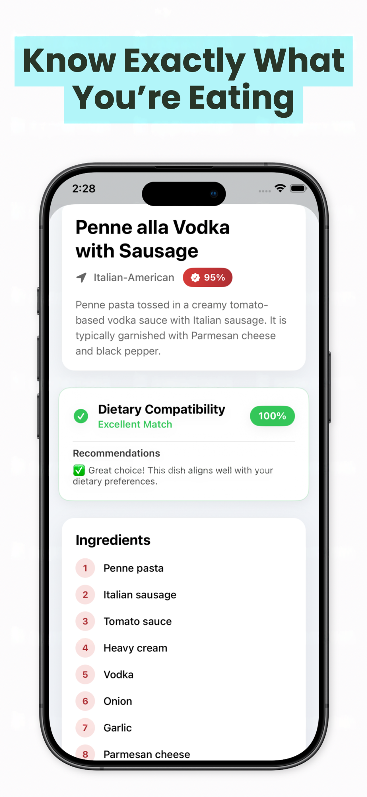 DishDetect - Screenshot 2 showing product features and functionality