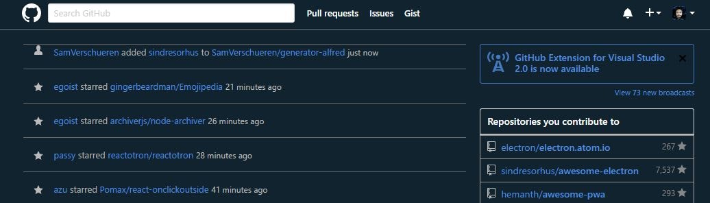 GitHub Night Mode gallery image