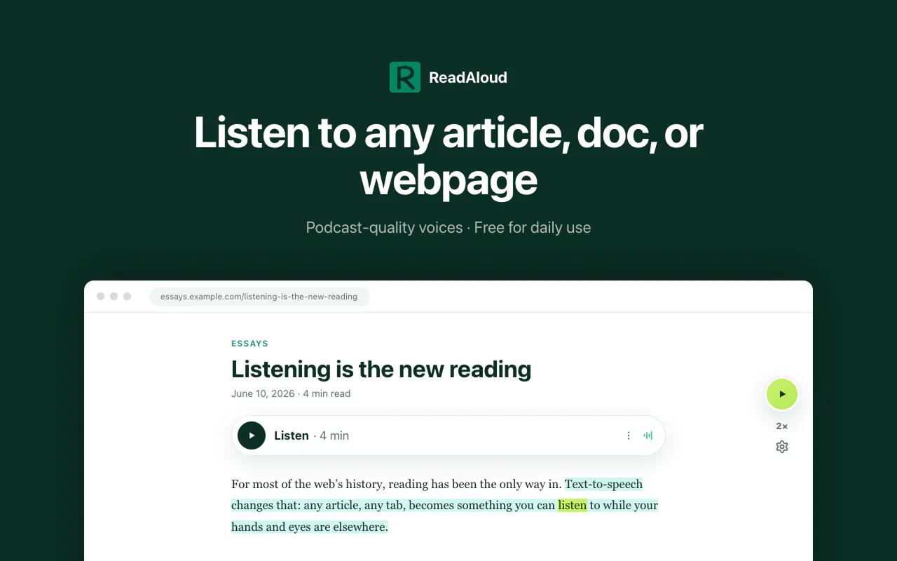 ReadAloud gallery image