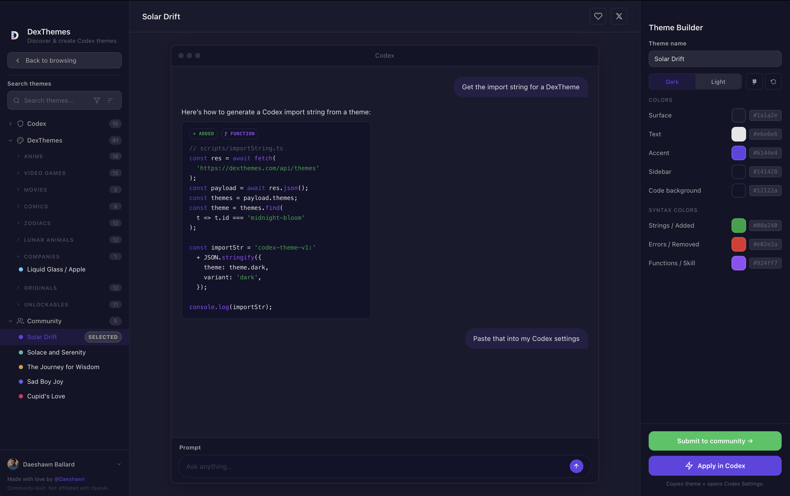 DexThemes gallery image