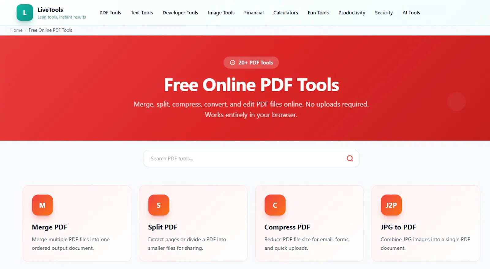 LiveTools screenshot 2