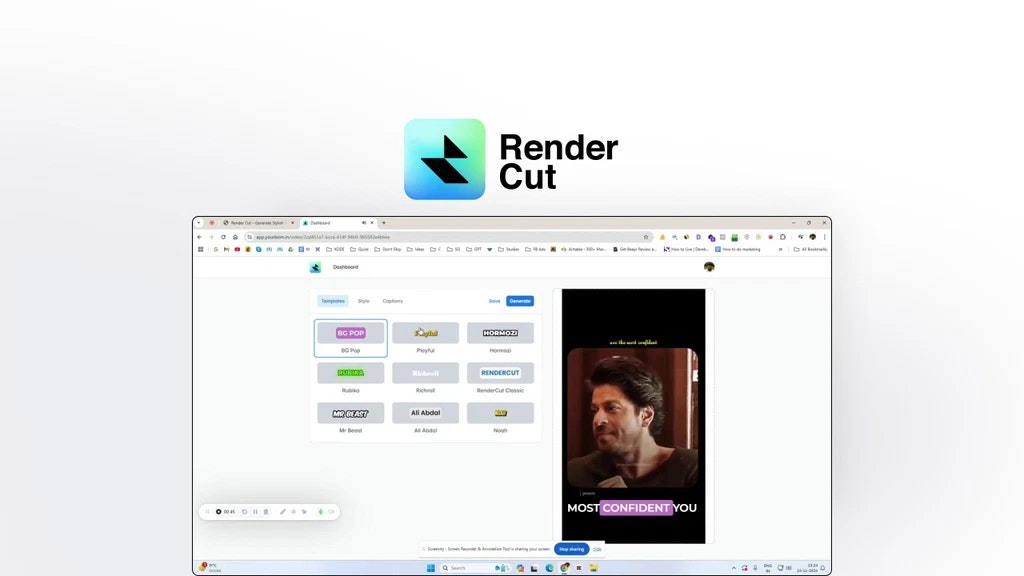 Rendercut - Rendi virali i tuoi video aggiungendo sottotitoli di stile! media 4