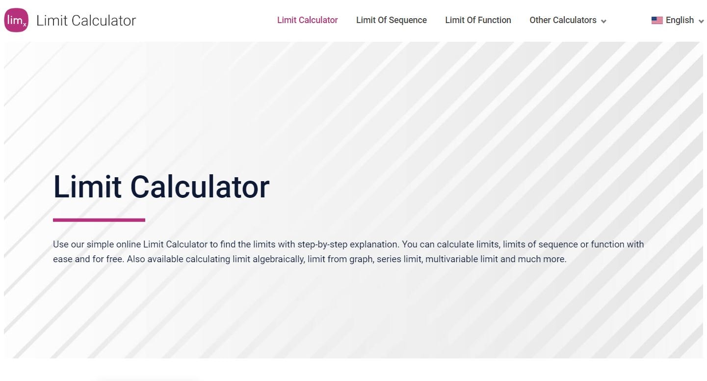 Limit Calculator Product Information Latest Updates and