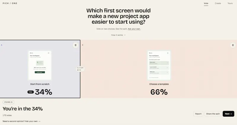 Pick One screenshot 3