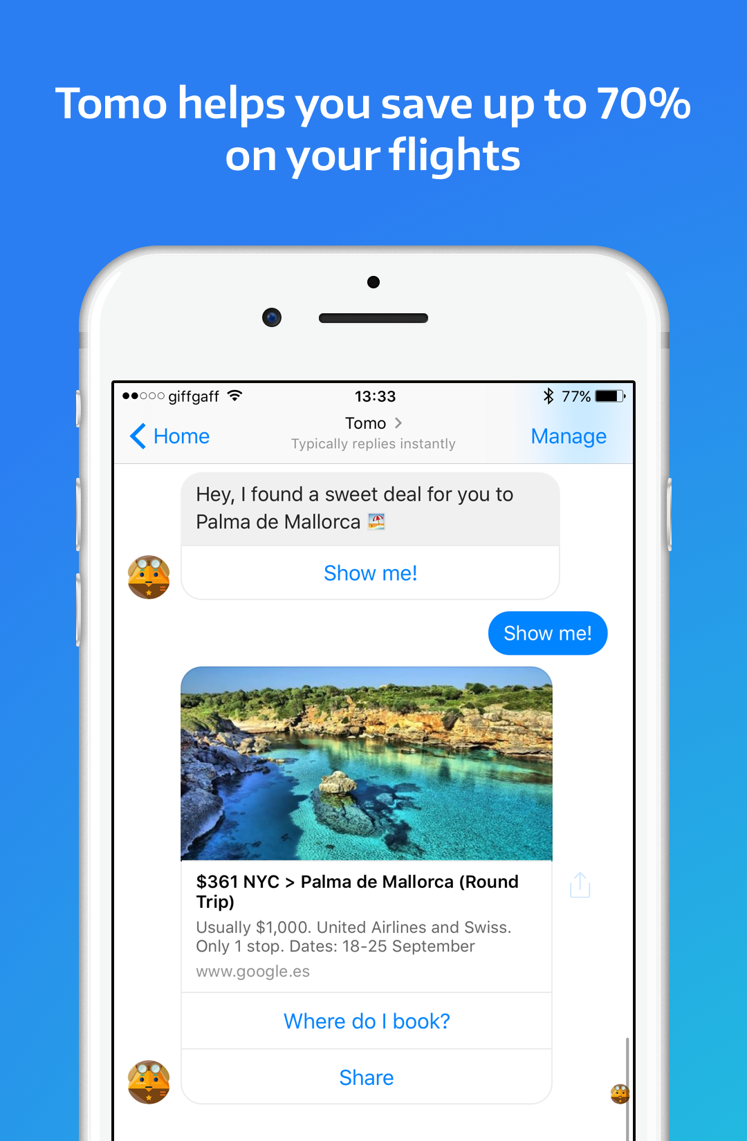 Tomo Cheap Flights gallery image