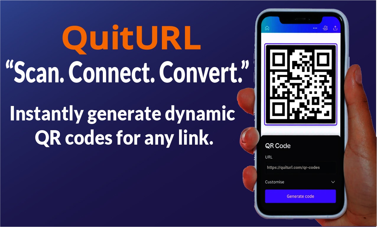 quiturl v1 - 스마트 URL 쇼트너, QR 코드 생성기, 바이오 페이지 제조업체 미디어 3