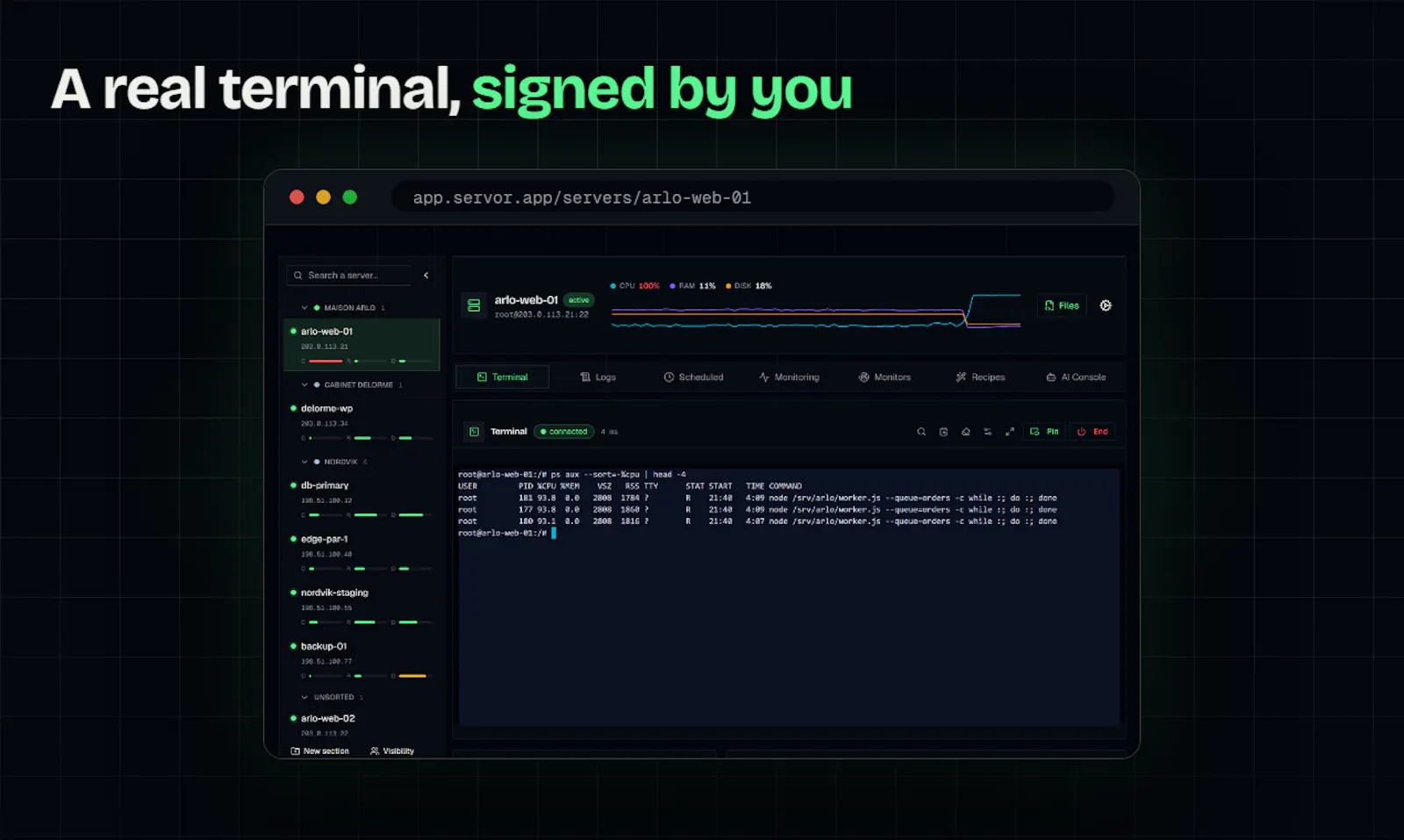 Servor screenshot 5