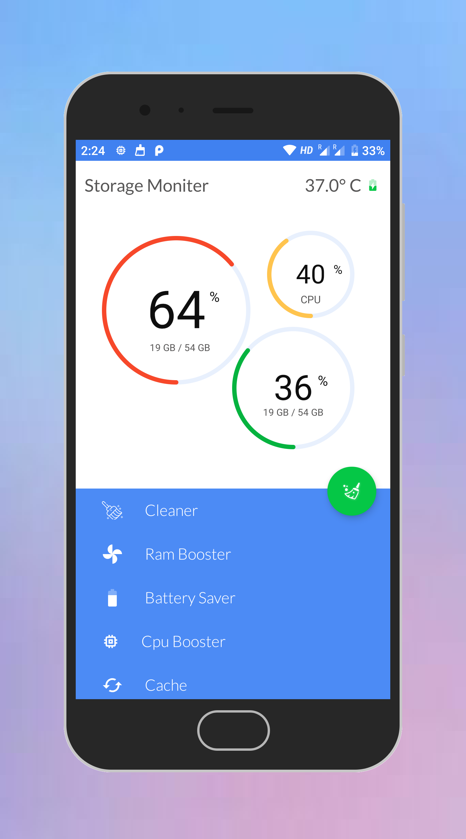 Quick Clean RAM Junk Cleaner Mobile App. gallery image