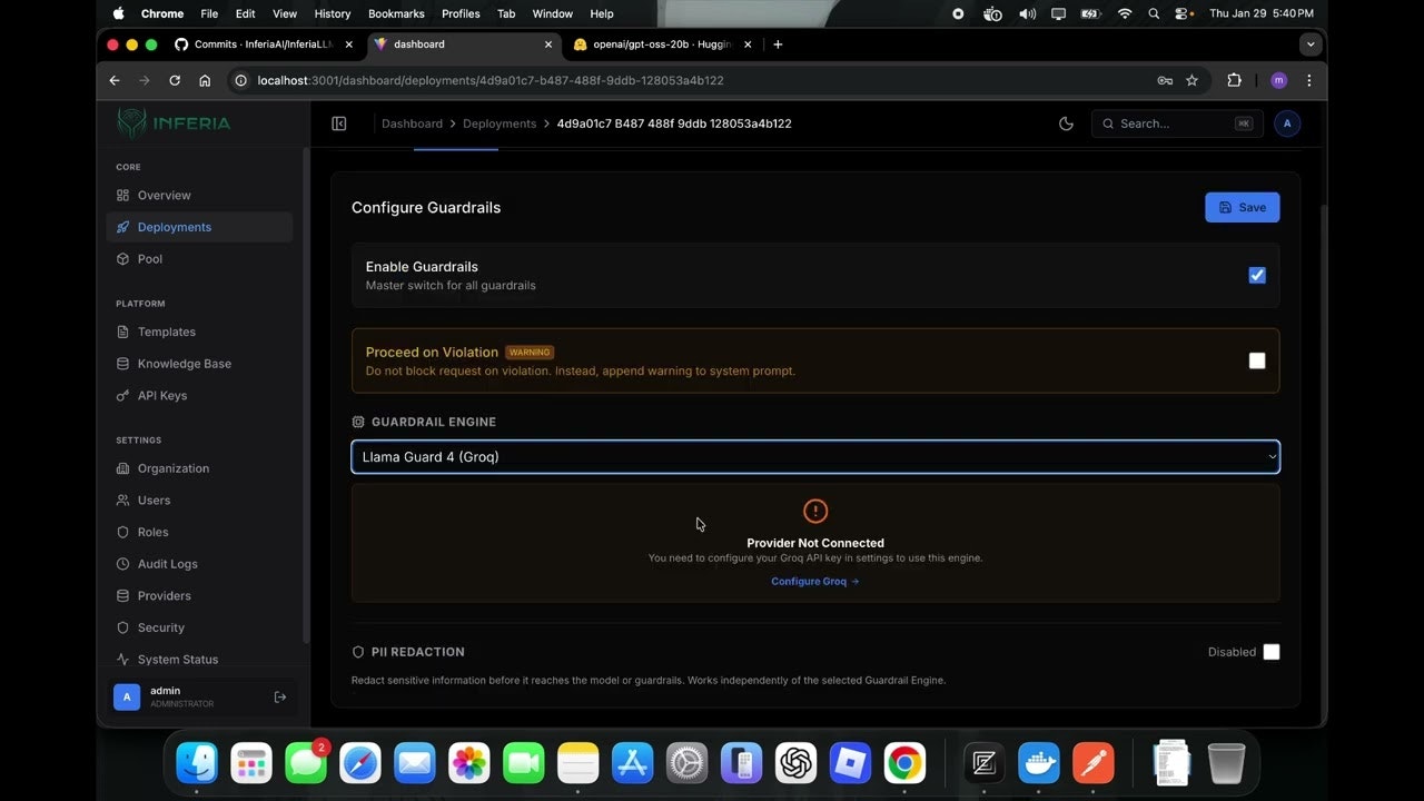 InferiaLLM gallery image