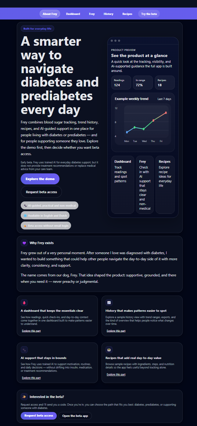 Frey- AI support for diabetes media 4