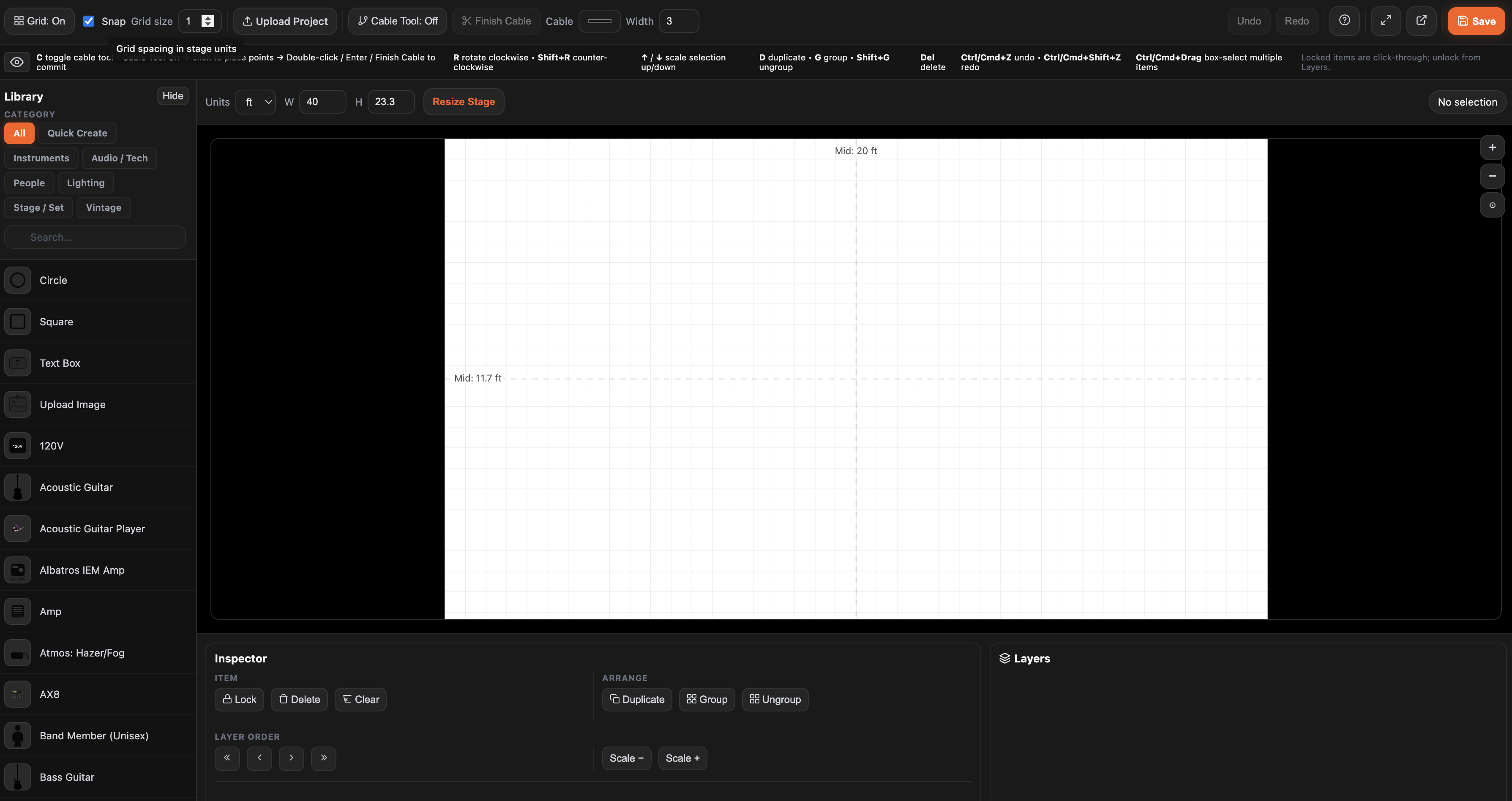 HIVEMIND Stage Plot Creator gallery image