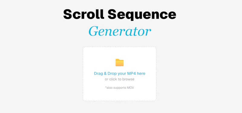 SequenceFast - Scroll Sequence Generator screenshot 1