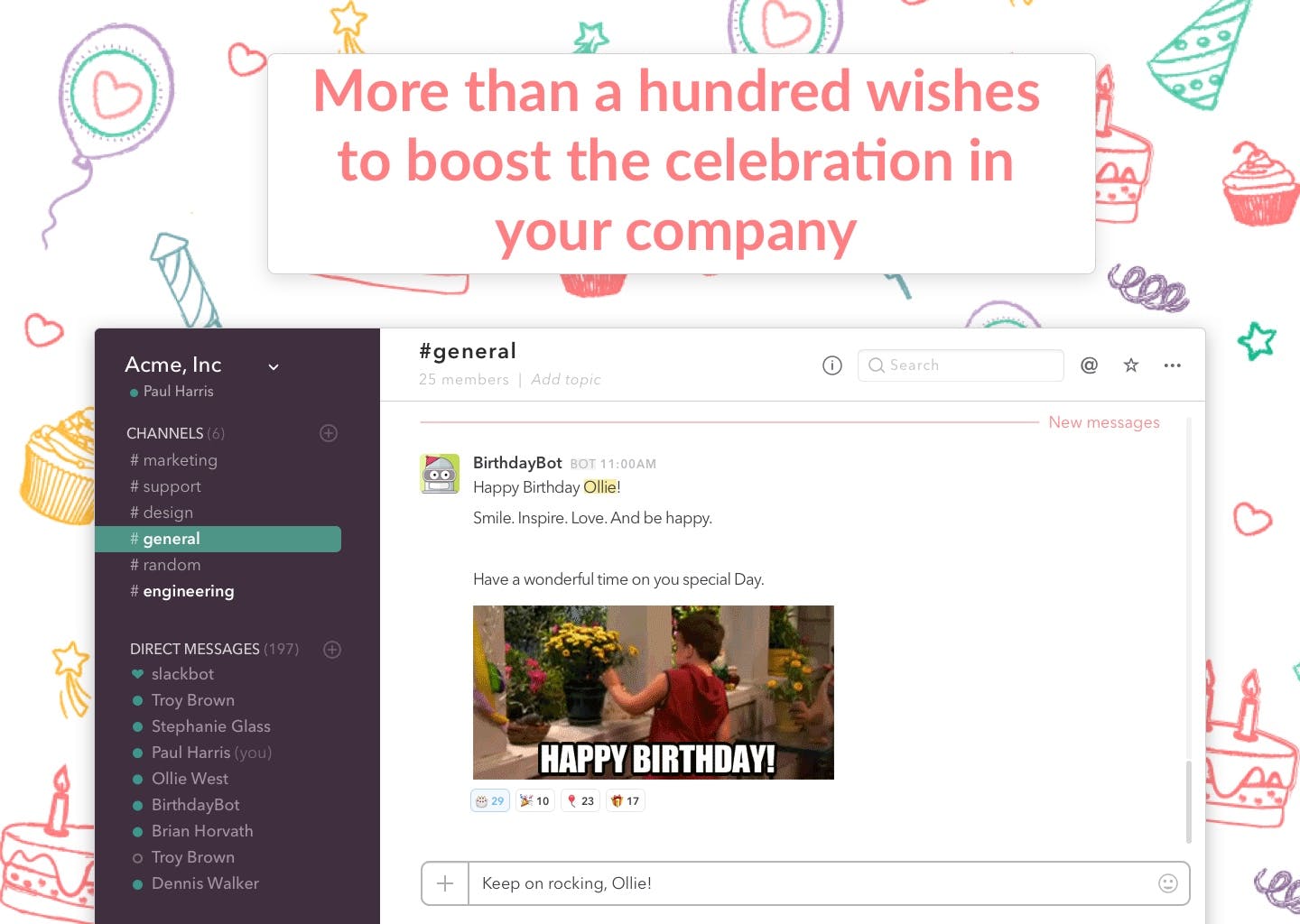 BirthdayBot for Slack media 2