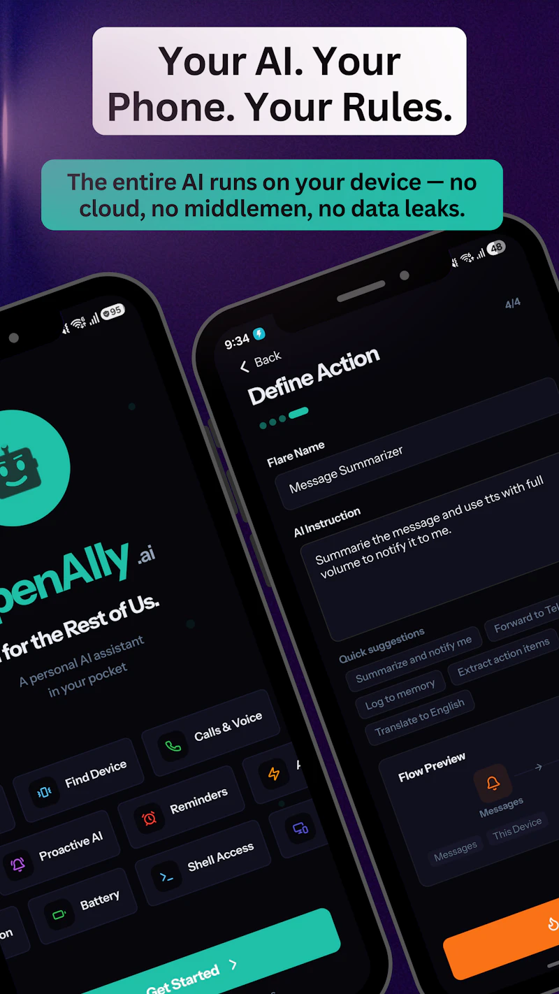 OpenAlly.ai Agent for Android  screenshot 4