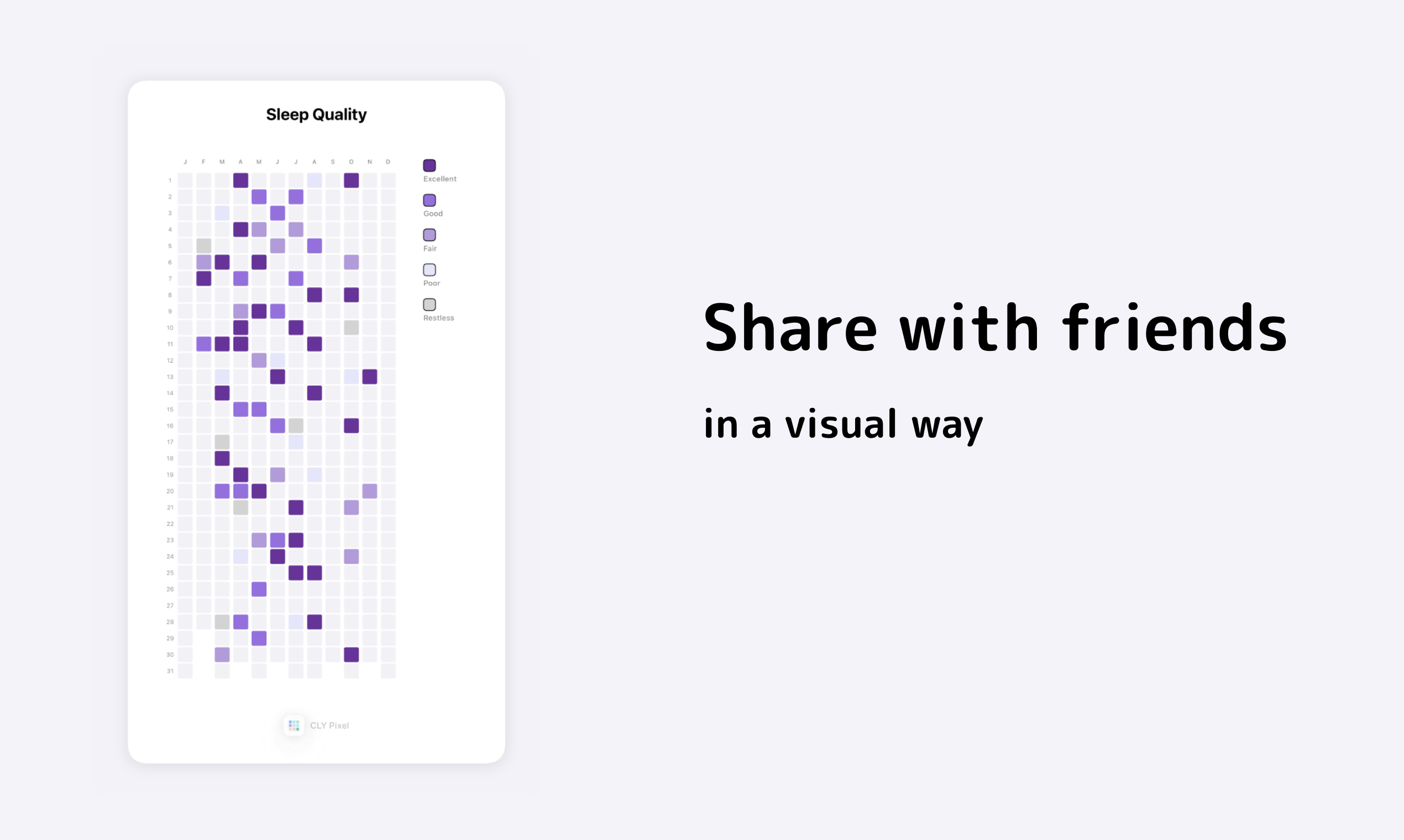 Cly pixel - Jaaroverzicht Life Habit Tracker media 3