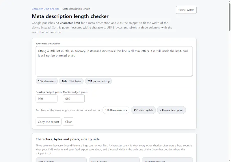 Character Limit Checker screenshot 2