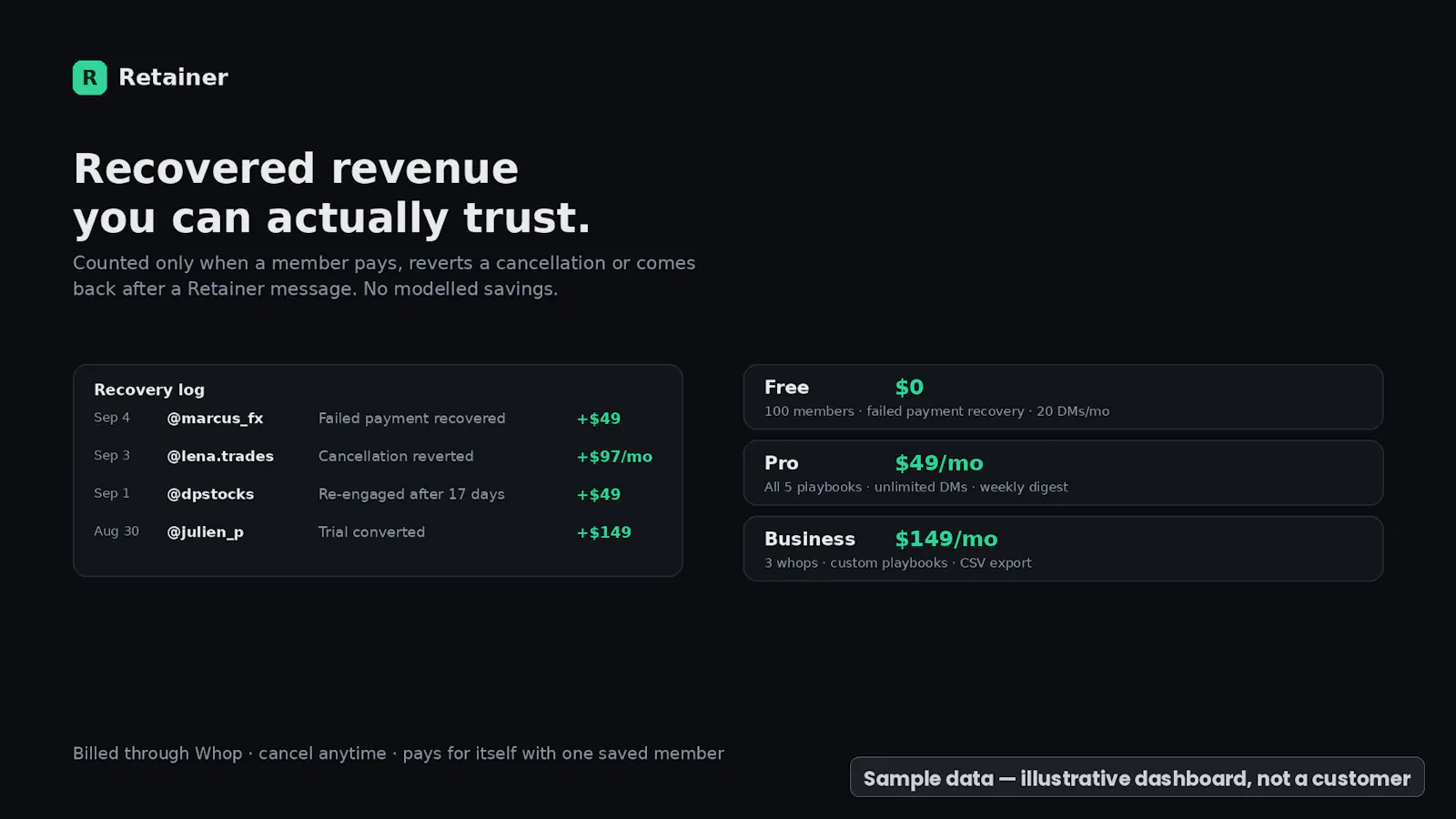 Retainer screenshot 3