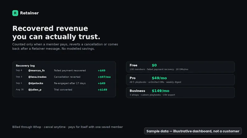 Retainer screenshot 3