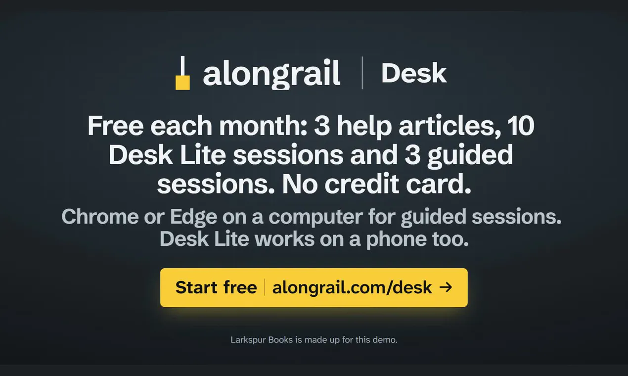 Alongrail Desk gallery image