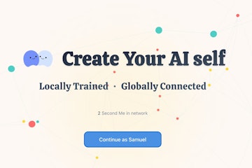 Screenshot of Second.Me by Me.bot