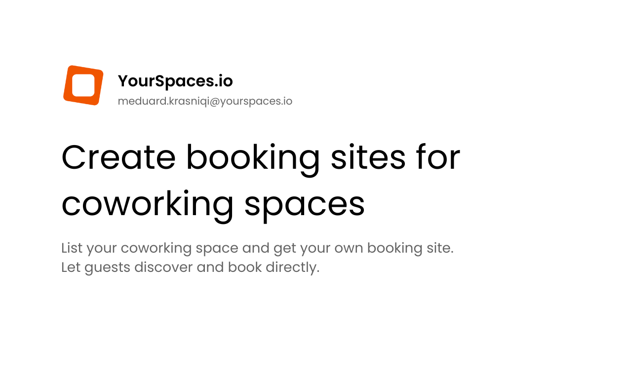 YourSpaces - Main product screenshot demonstrating key features and user interface