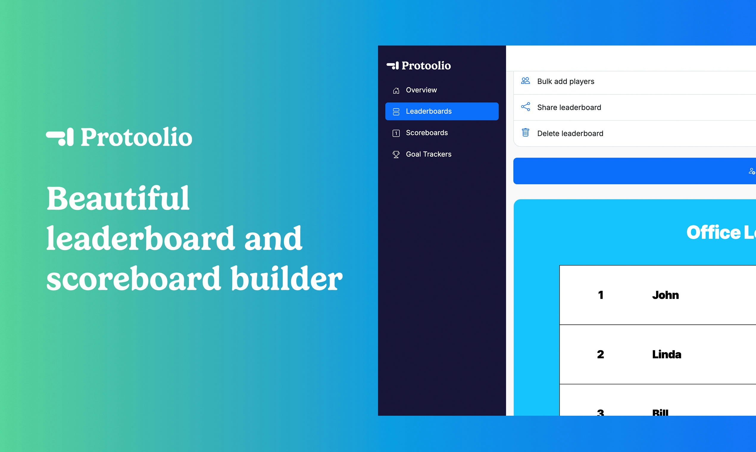 Scorekeeper - Mooie leaderboard en scorebord bouwer -app media 1
