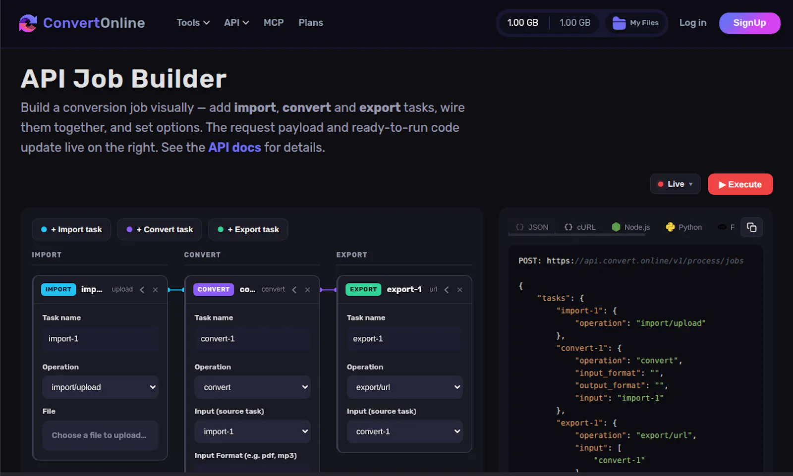 Convert.Online API & MCP Server screenshot 6