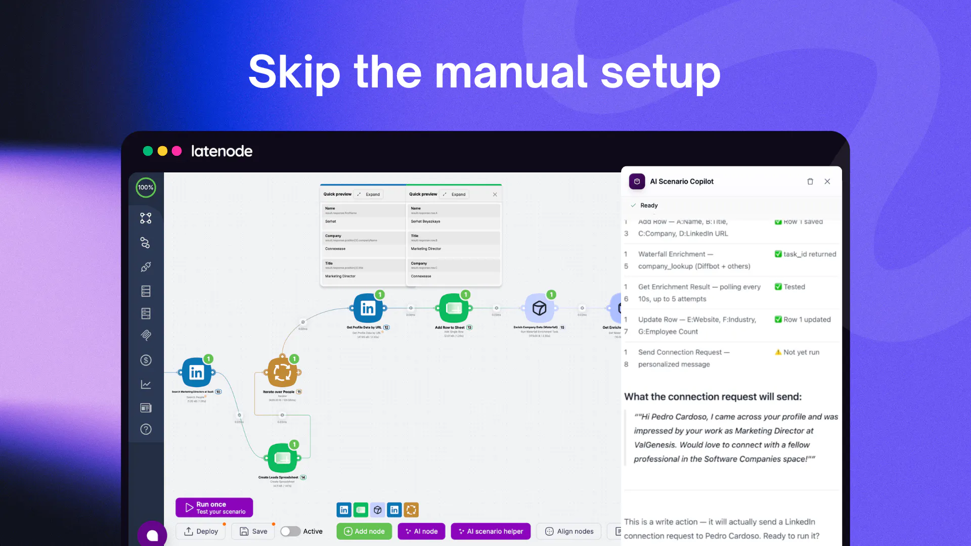 Latenode AI Workflow Builder 截图 3