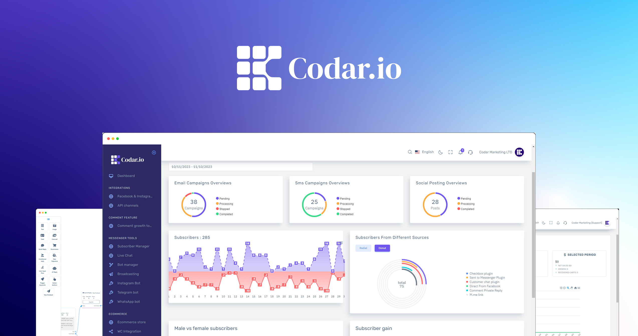 Codar.io - İşletmeniz için hepsi bir arada, Oline pazarlama çözümü medya 1