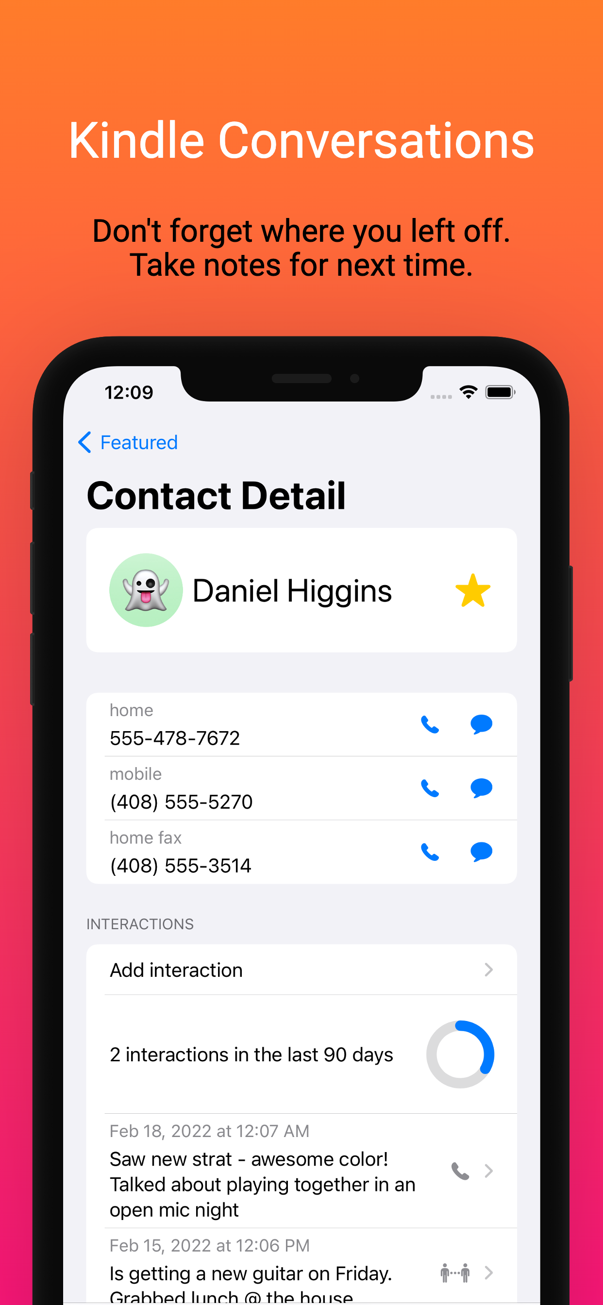Sparkbook - A smart phonebook to spark rich relationships media 4