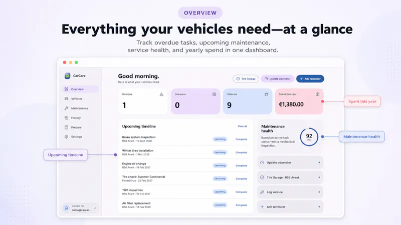 CarCare screenshot 1