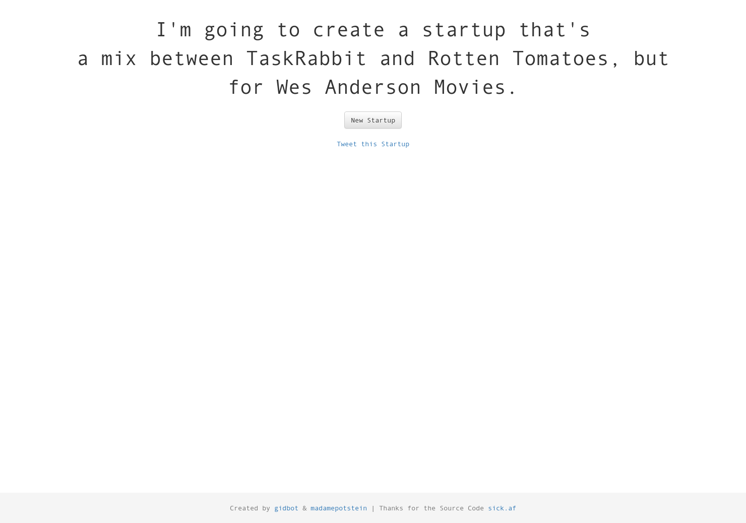 Another Startup Generator  gallery image