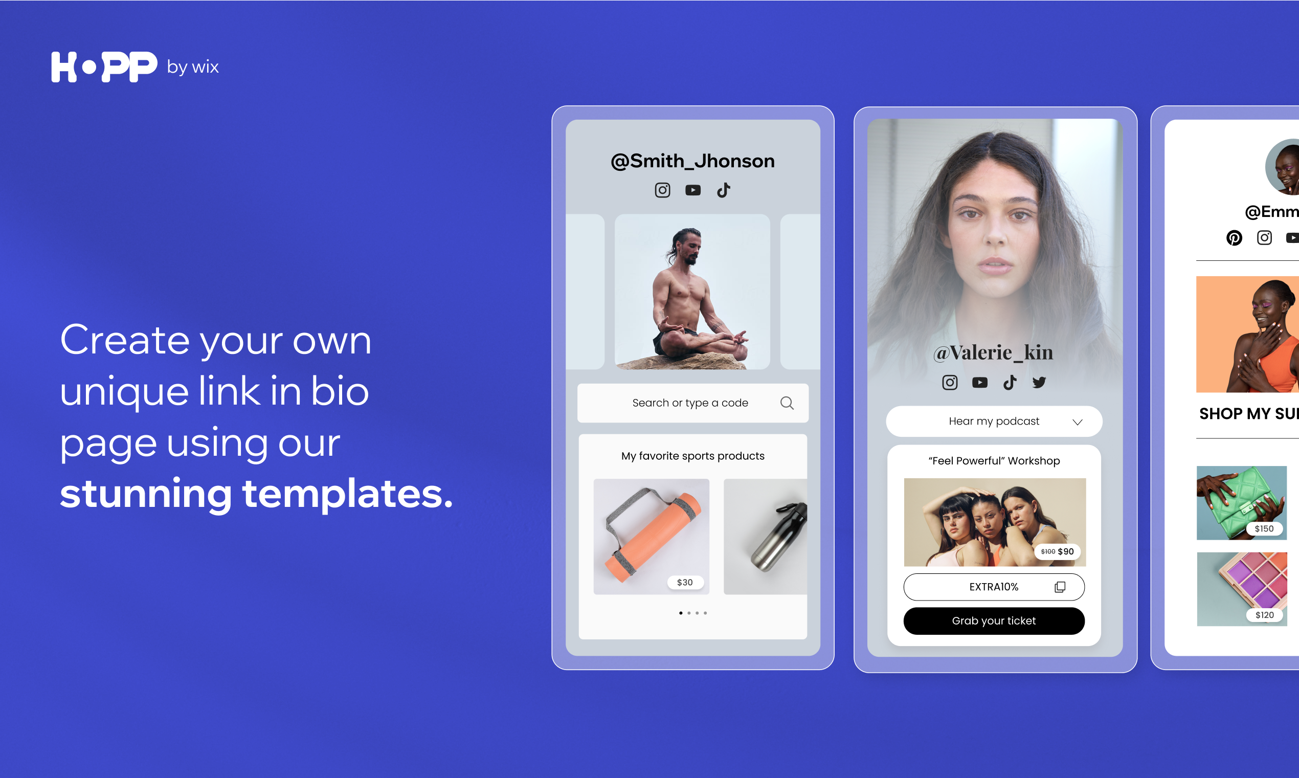 Hopp от Wix media 3