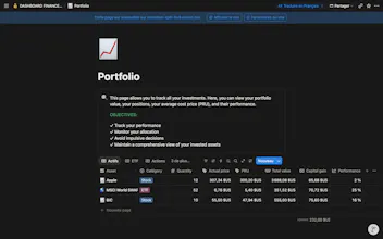 Investment Dashboard gallery image