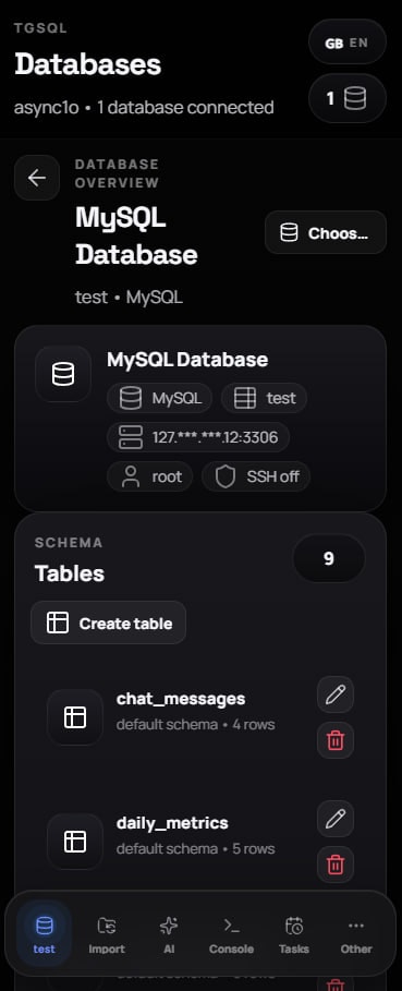 TgSQL gallery image
