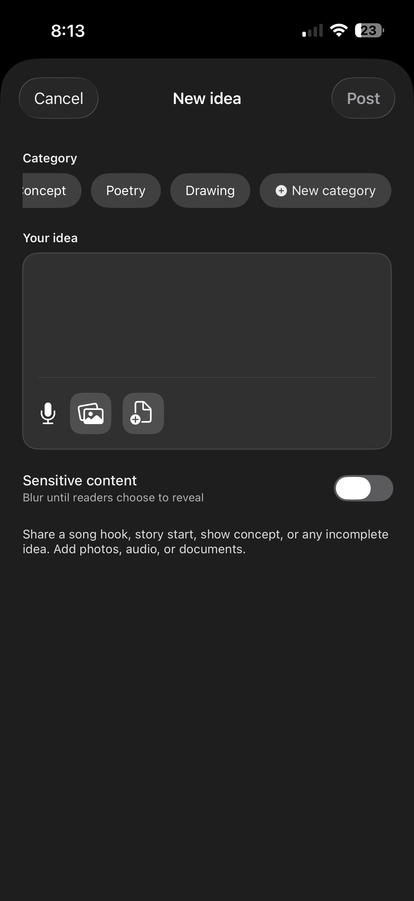 Unfin - Screenshot 5 showing product features and functionality