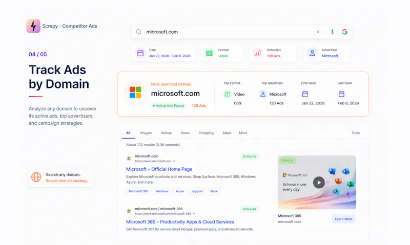 Competitor Ads by Screpy screenshot 5