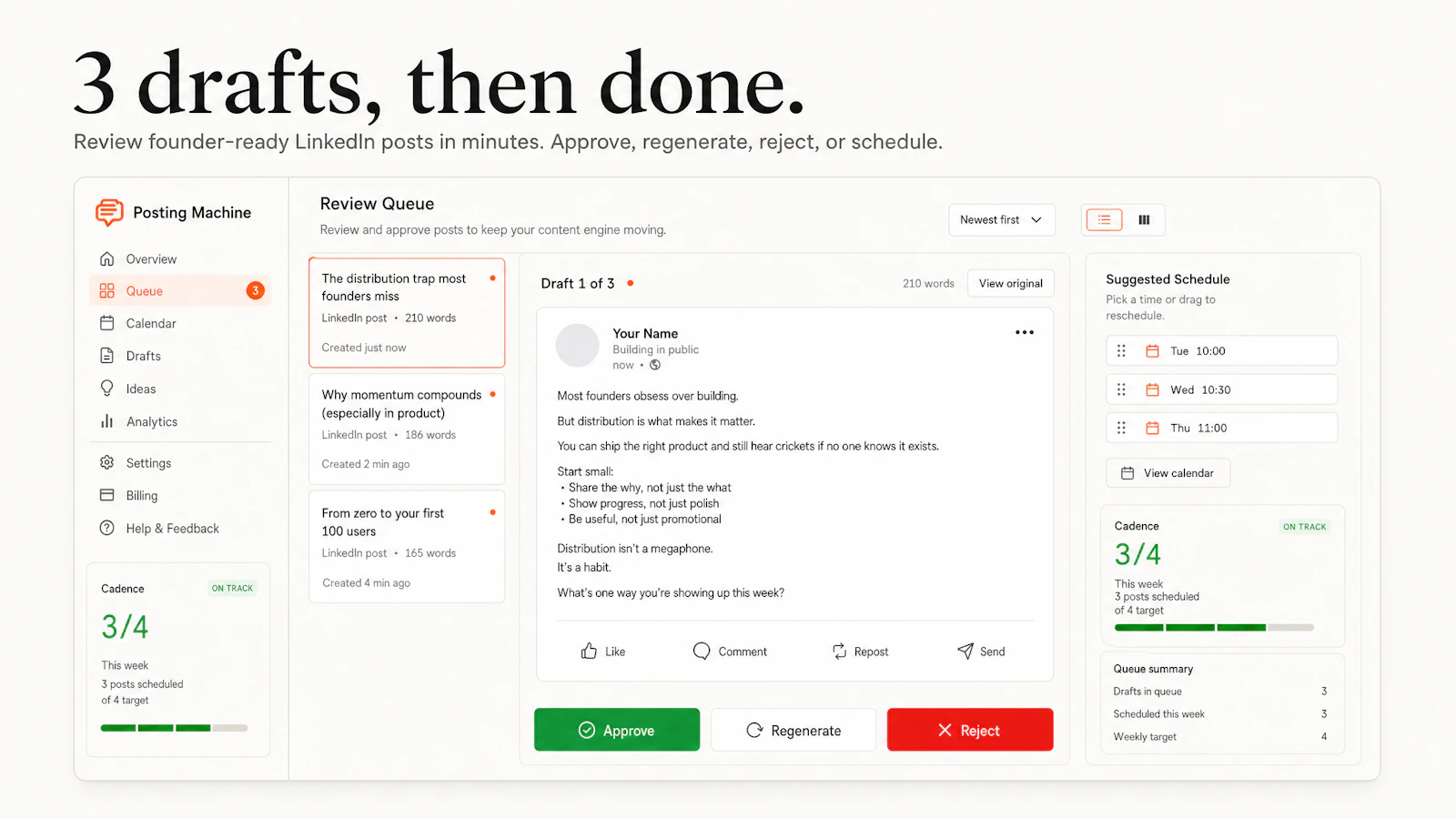 Posting Machine AI screenshot 4