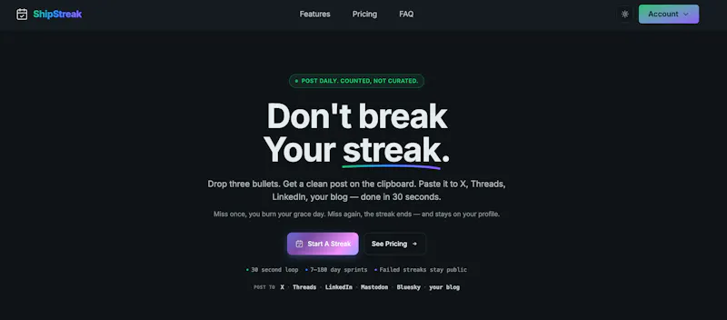 ShipStreak screenshot 2
