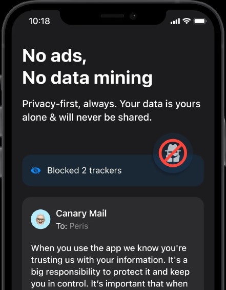 Canary Mail - Screenshot 3 showing product features and functionality