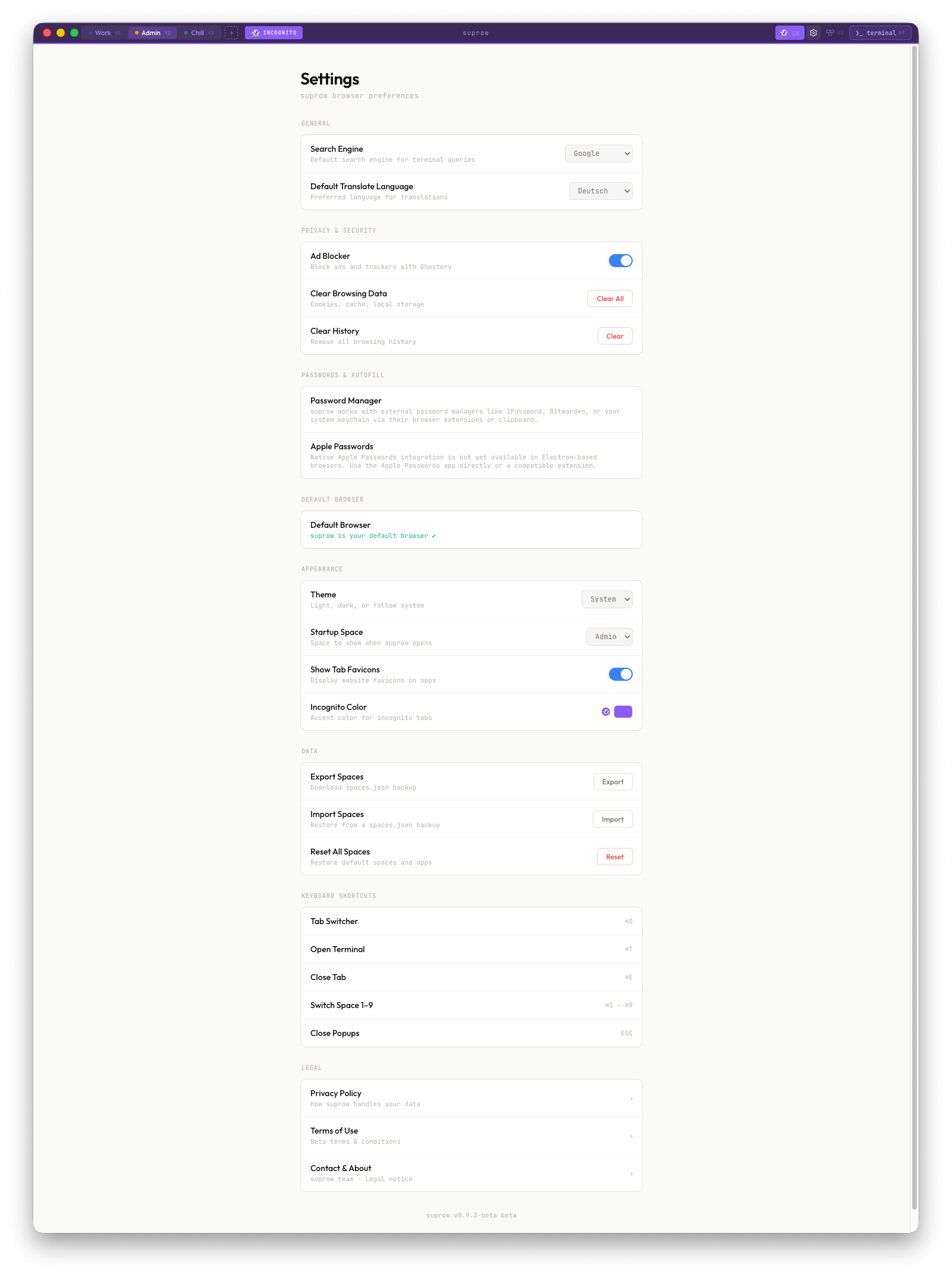 suprow - Screenshot 3 showing product features and functionality